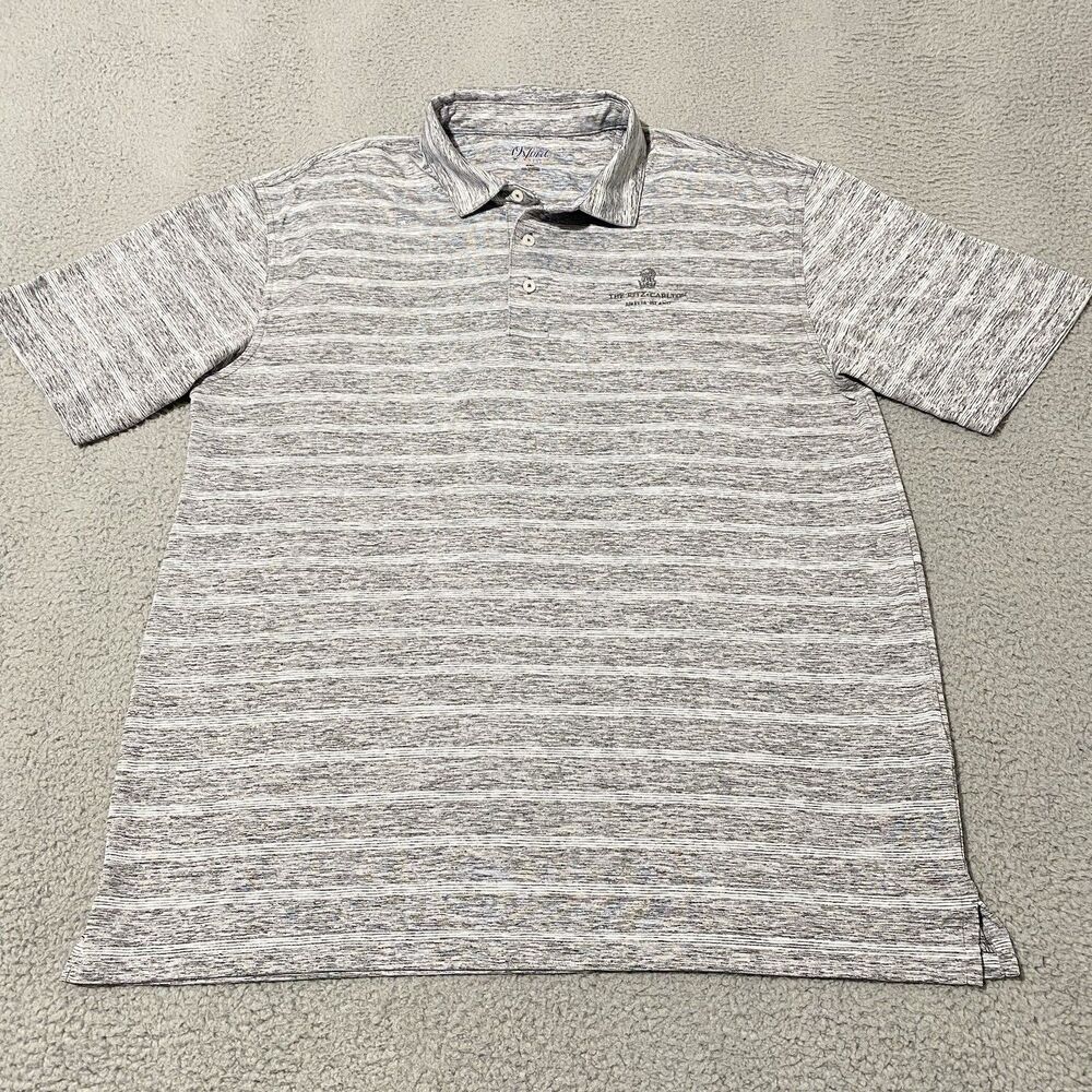 Ritz Carlton Amelia Island Polo Shirt Mens 2XL XXL Gray Oxford America Golf